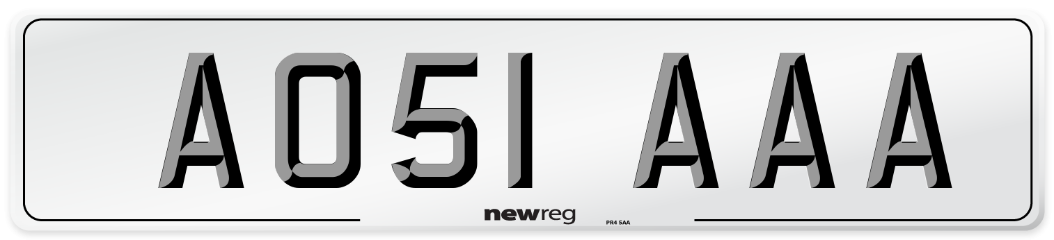 AO51 AAA Number Plate from New Reg
